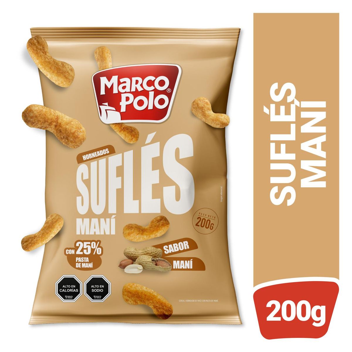 MARCO POLO - Snack Crunchis Maní Marco Polo 200 g