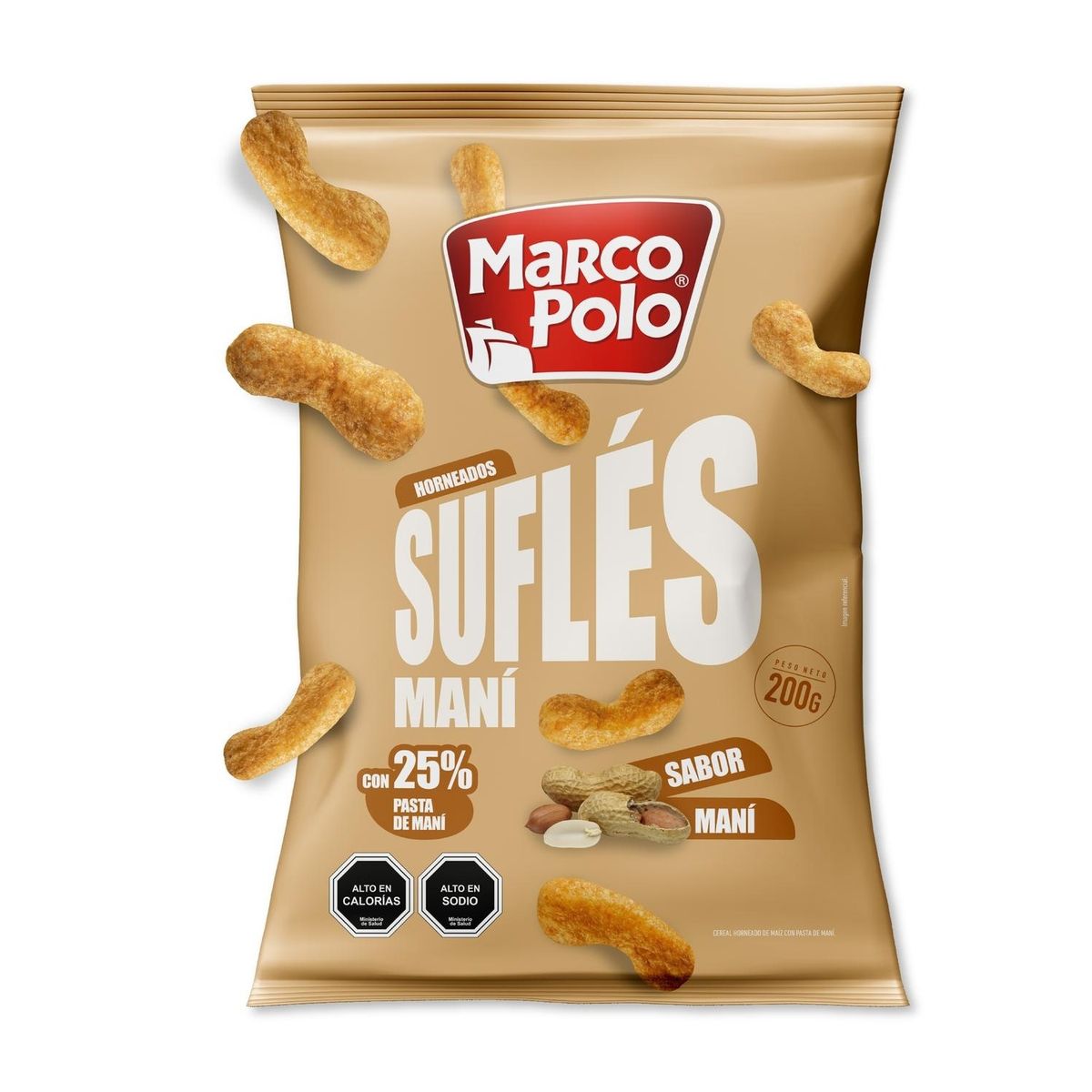MARCO POLO - Snack Crunchis Maní Marco Polo 200 g