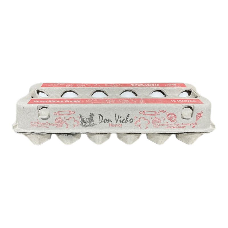 DON VICHO - Huevos Blancos Grandes Don Vicho 12 Un