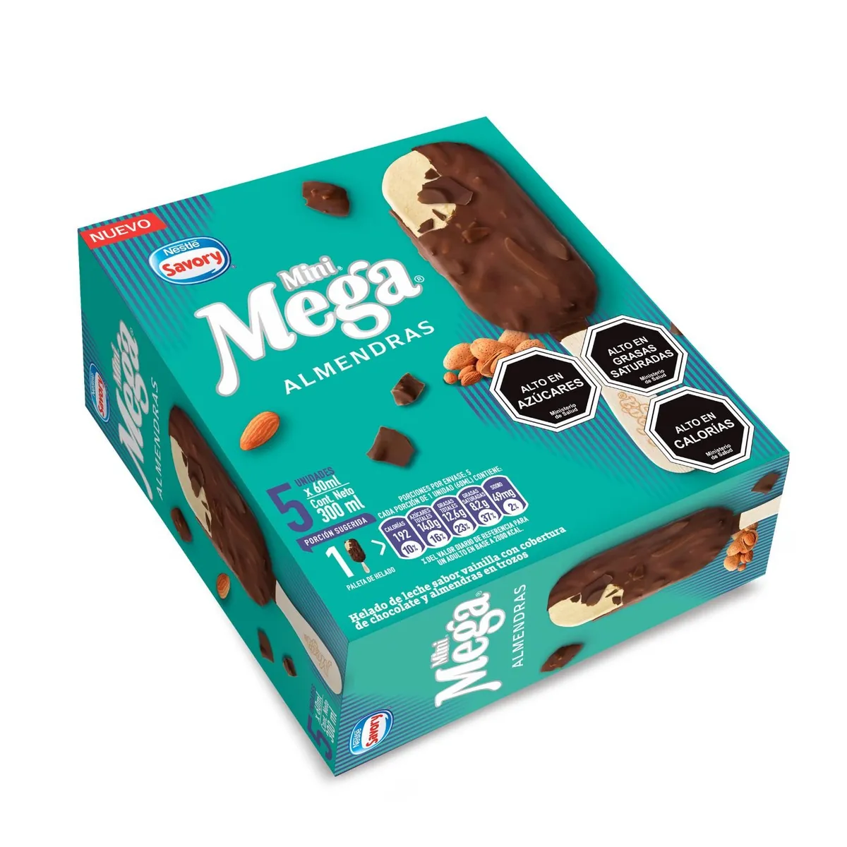 MEGA - MULTIPACK MEGA ALMENDRA SAVORY 5X60 ML