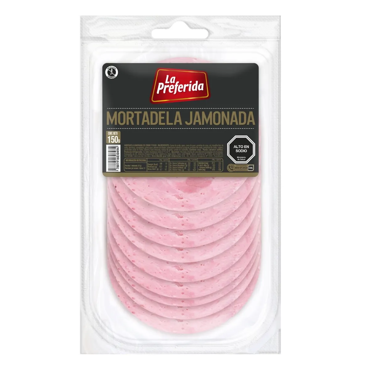 LA PREFERIDA - Mortadela Jamonada La Preferida 150 g