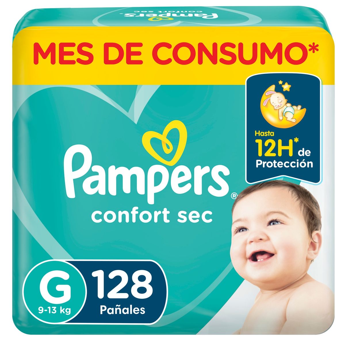 PAMPERS - Pañales Desechables Pampers Confort Sec G 128 Un