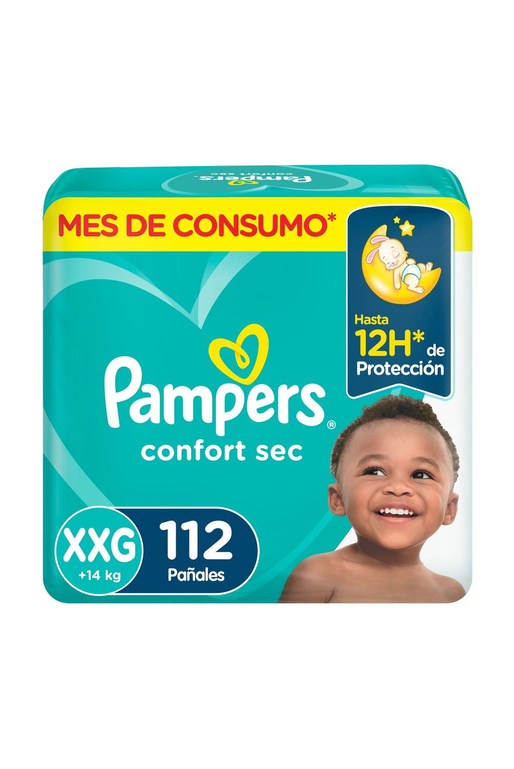 Pañales Desechables Pampers Confort Sec XXG 112 Un | Tottus Chile