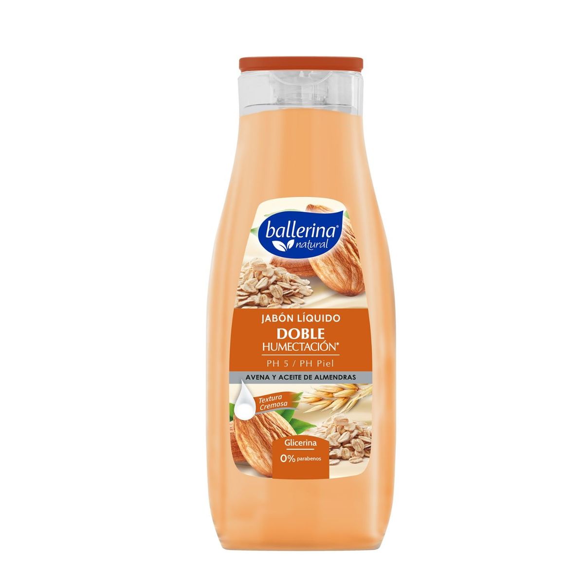 BALLERINA - Jabón Líquido Ballerina Avena y Almendras 950 ml