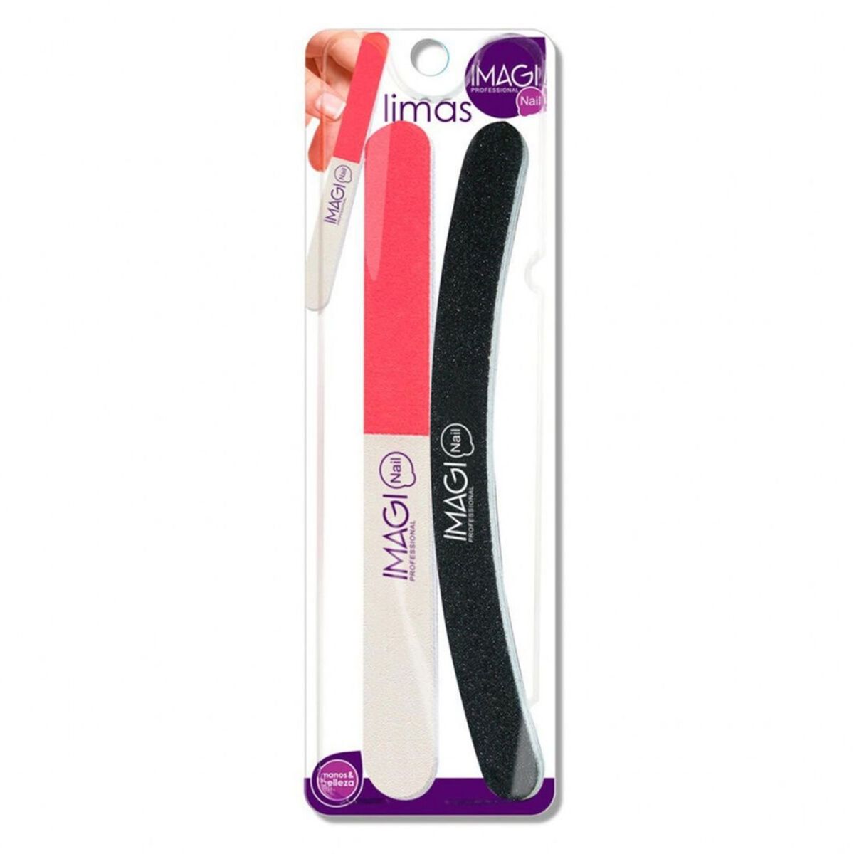 IMAGINAIL - Set Limas para Uñas Media Luna y Banana Imaginail