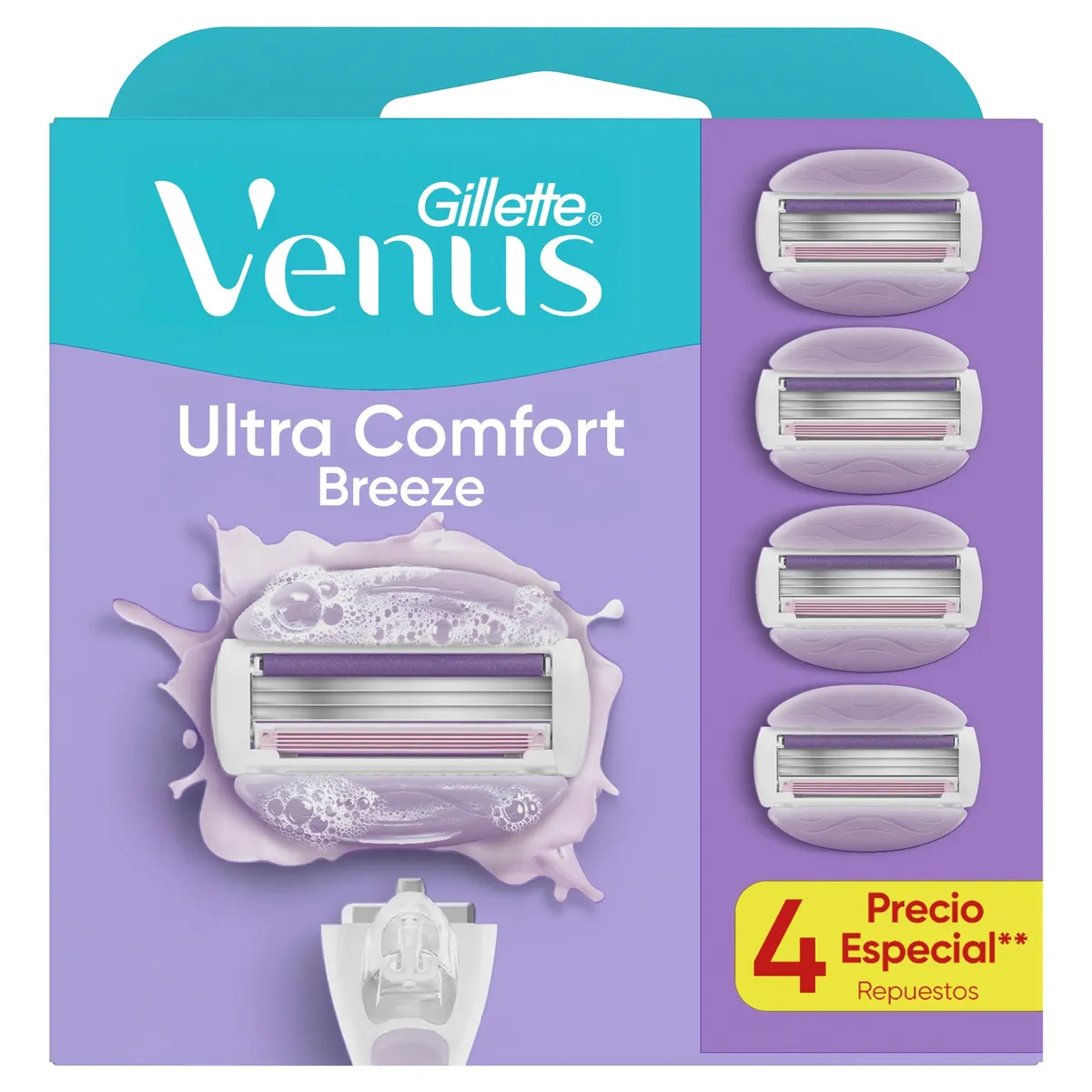 VENUS - Repuesto Máquina Afeitar Gillette Venus Ultra Comfort Breeze 4 un