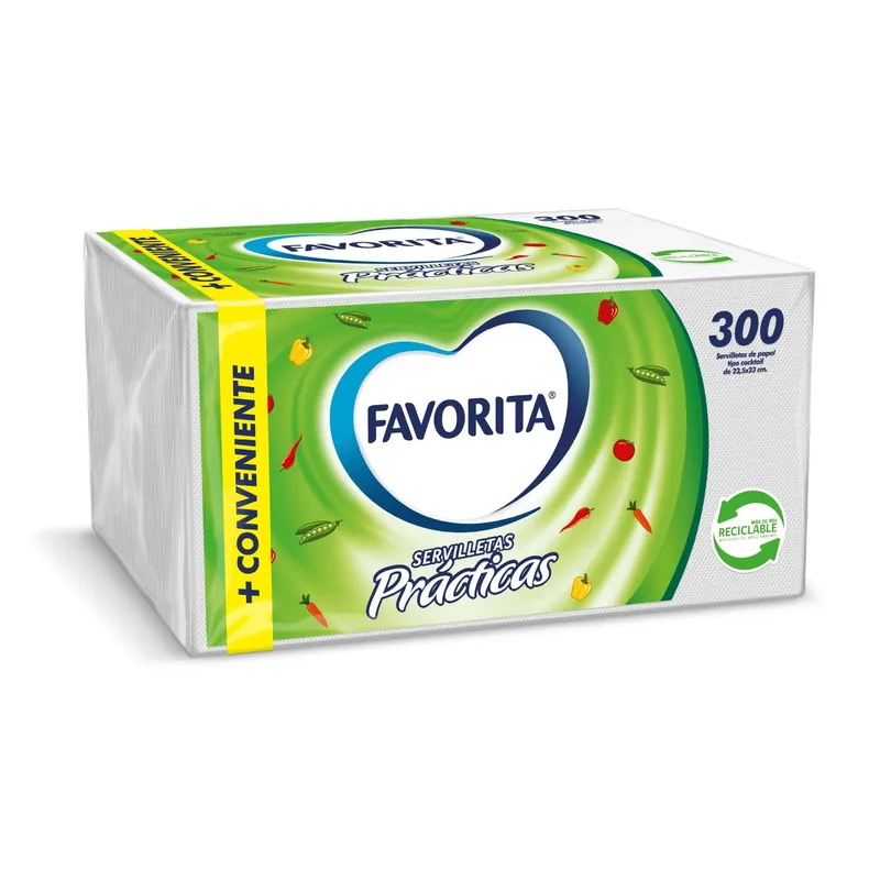 FAVORITA - Servilletas Favorita Cocktail 300 Un