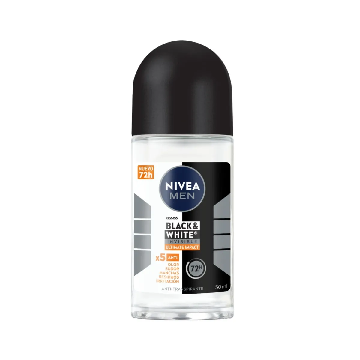 NIVEA - Desodorante Roll-On Nivea Men Black & White 50 ml