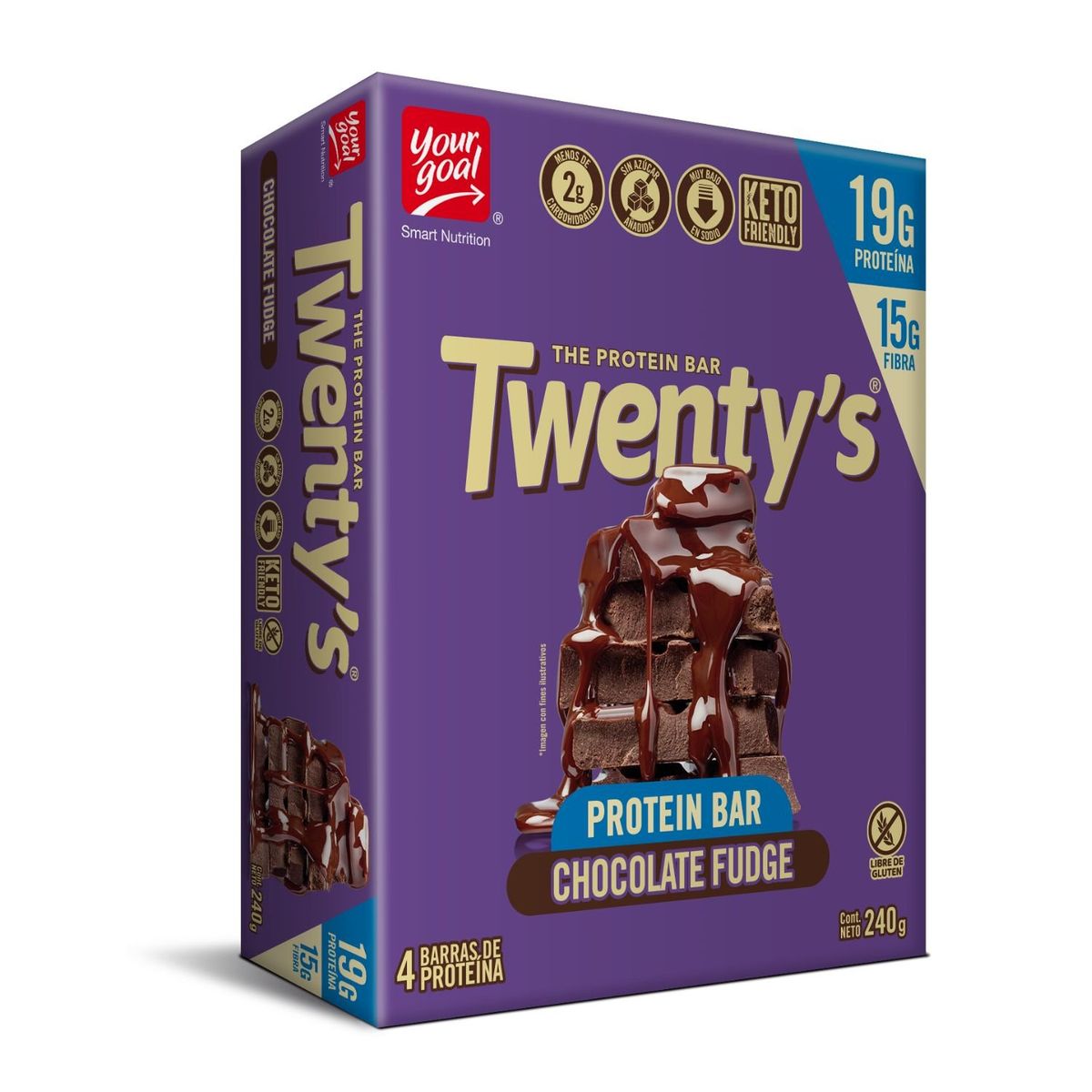 YOUR GOAL - Barritas de Proteína Your Goal Chocolate 4 un