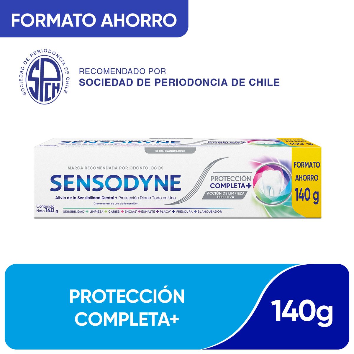 SENSODYNE - Pasta de Dientes Complete Protection Sensodyne 140 g
