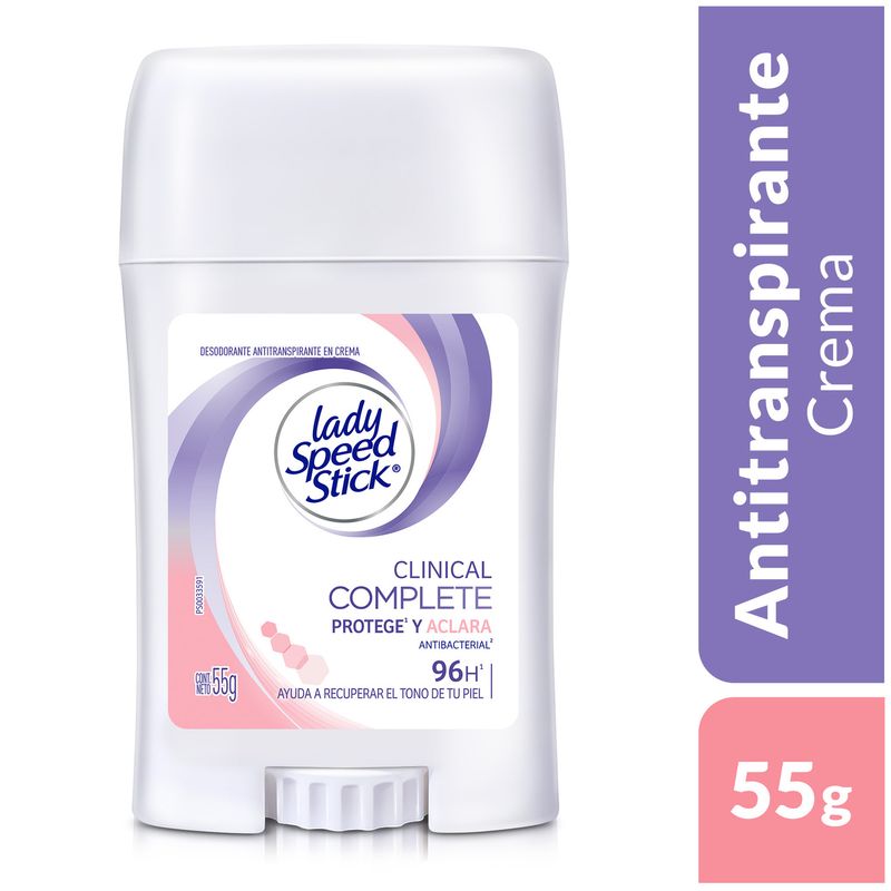 SPEED STICK - Desodorante Lady Speed Stick Clinical Protege y Aclara 55 g