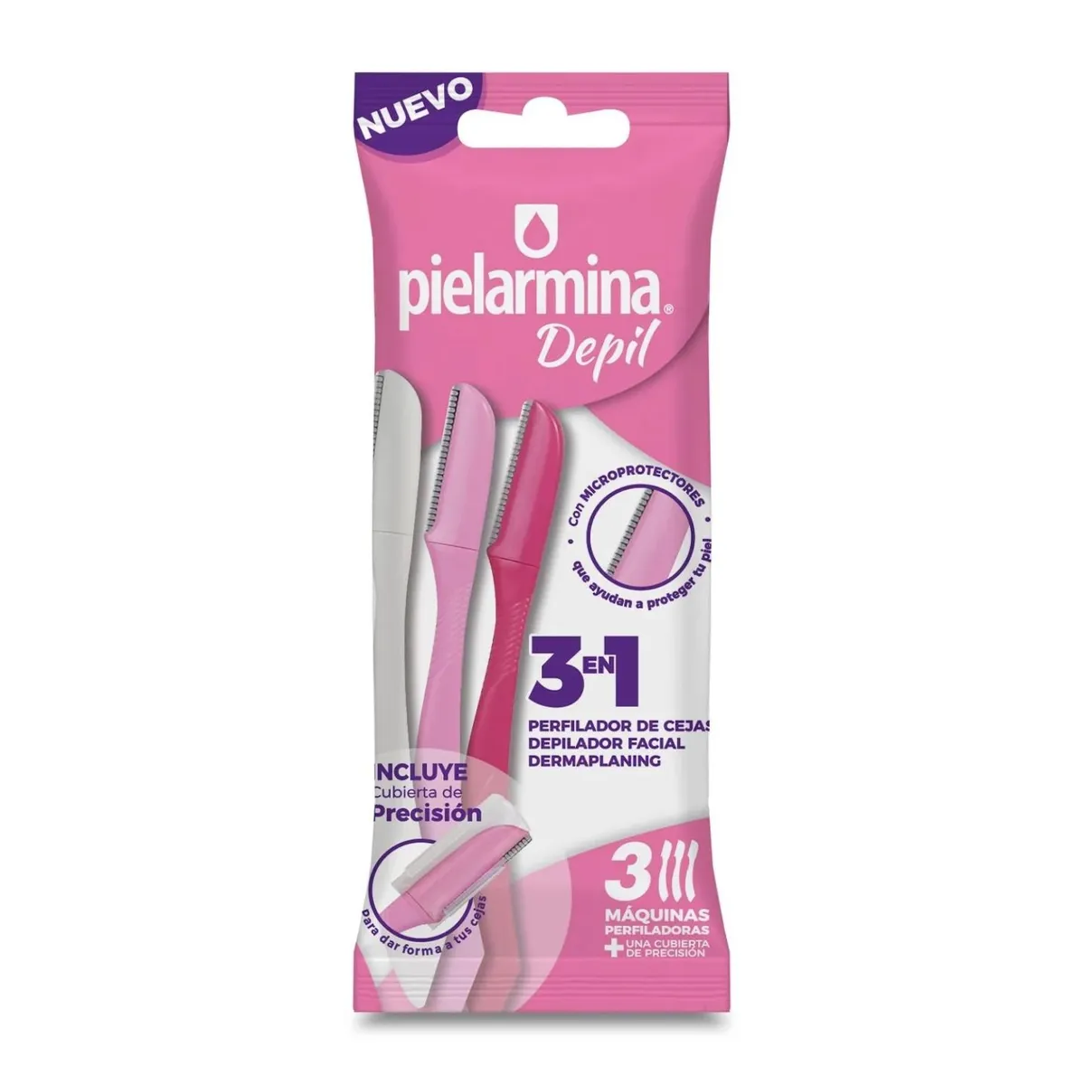 PIELARMINA - Máquina Depilatoria Facial y Perfiladora de Cejas Pielarmina 3 Un