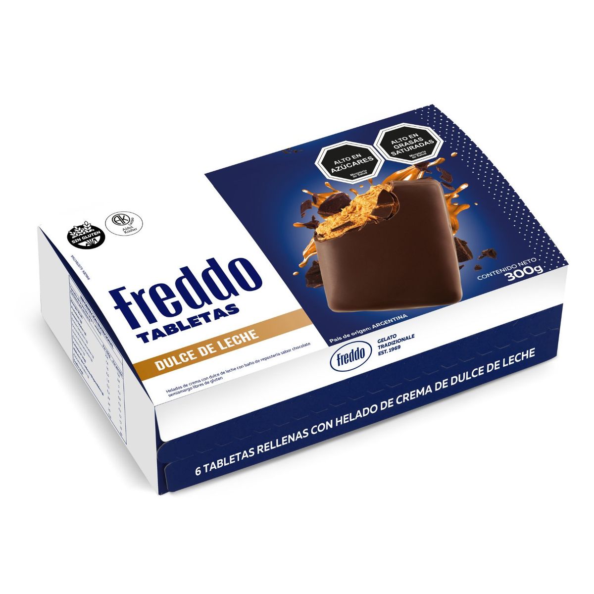 FREDDO - TABLETAS DULCE DE LECHE FREDDO 300 GR