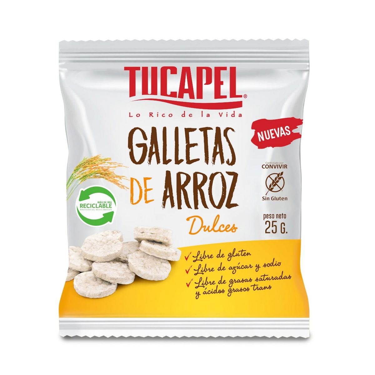 TUCAPEL - GALLETAS DULCE TUCAPEL 25 GR