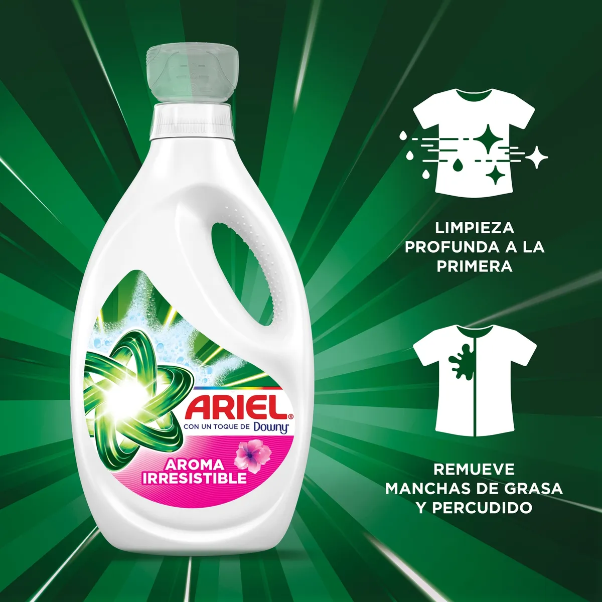 ARIEL - Detergente Líquido Toque de Downy Ariel 2.8 lt