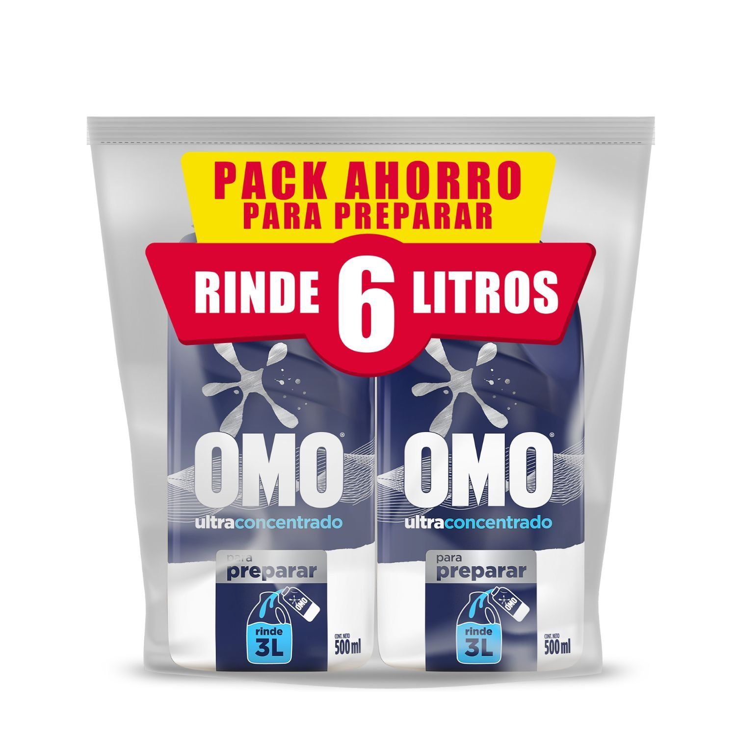 Pack Detergente Líquido para Diluir Matic Omo 2x500 ml | Tottus Chile