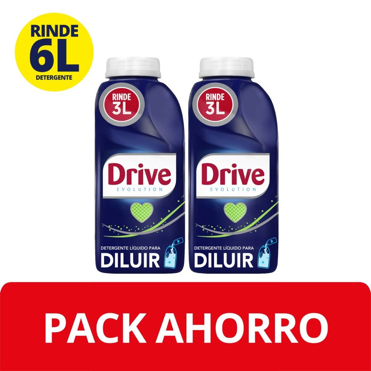 DRIVE - Pack Detergente Líquido para Diluir Drive 2x500 ml