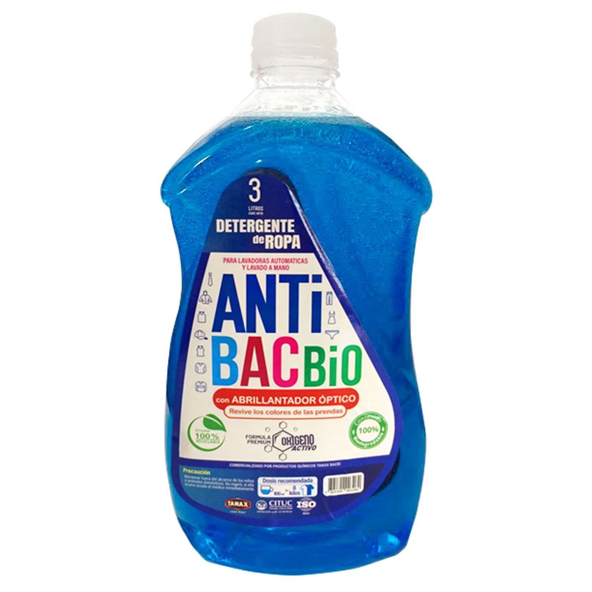 ANTIBAC - Detergente Líquido Biodegradable Antibac 3 lt