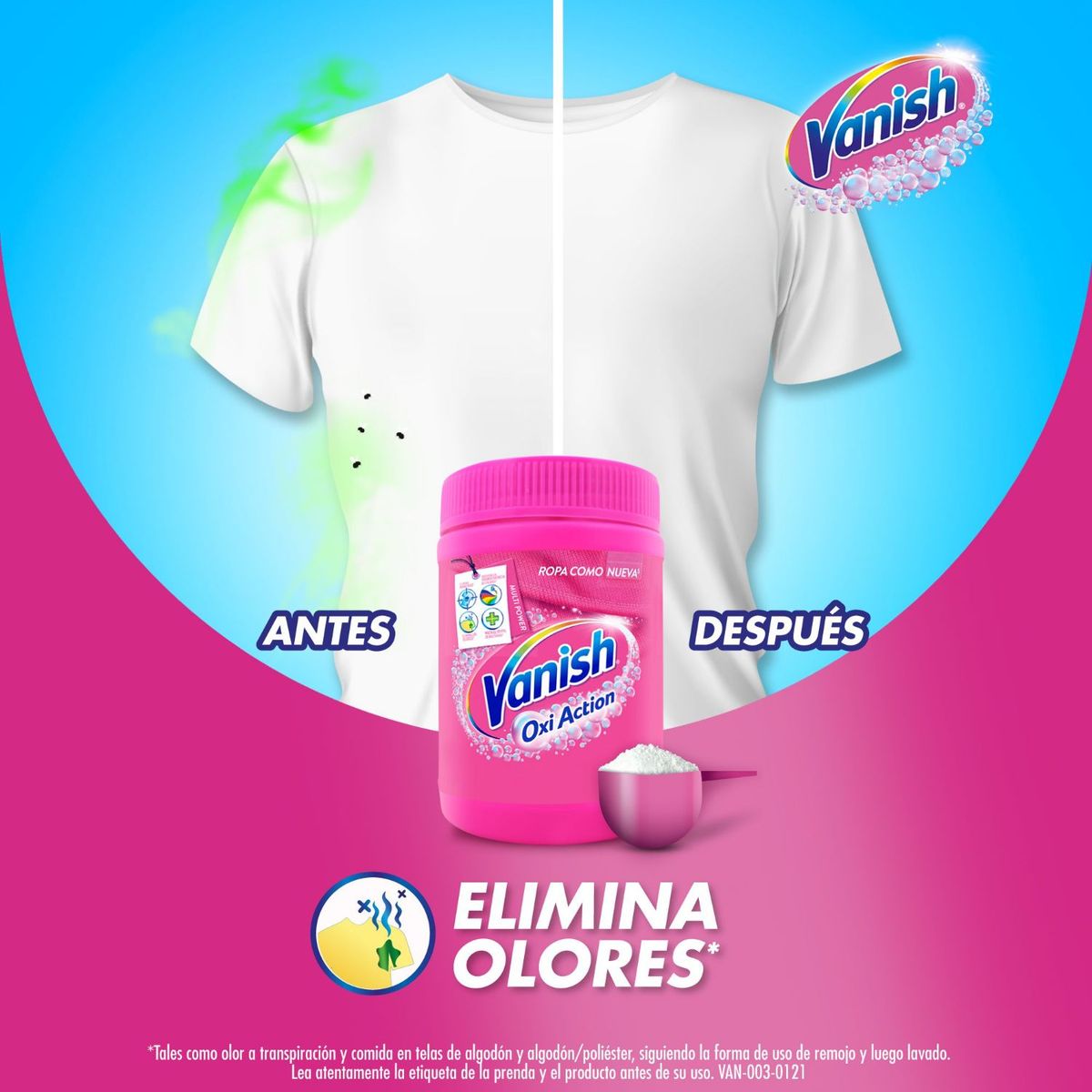 VANISH - Quitamanchas en Polvo Ropa Color Vanish 30 gr