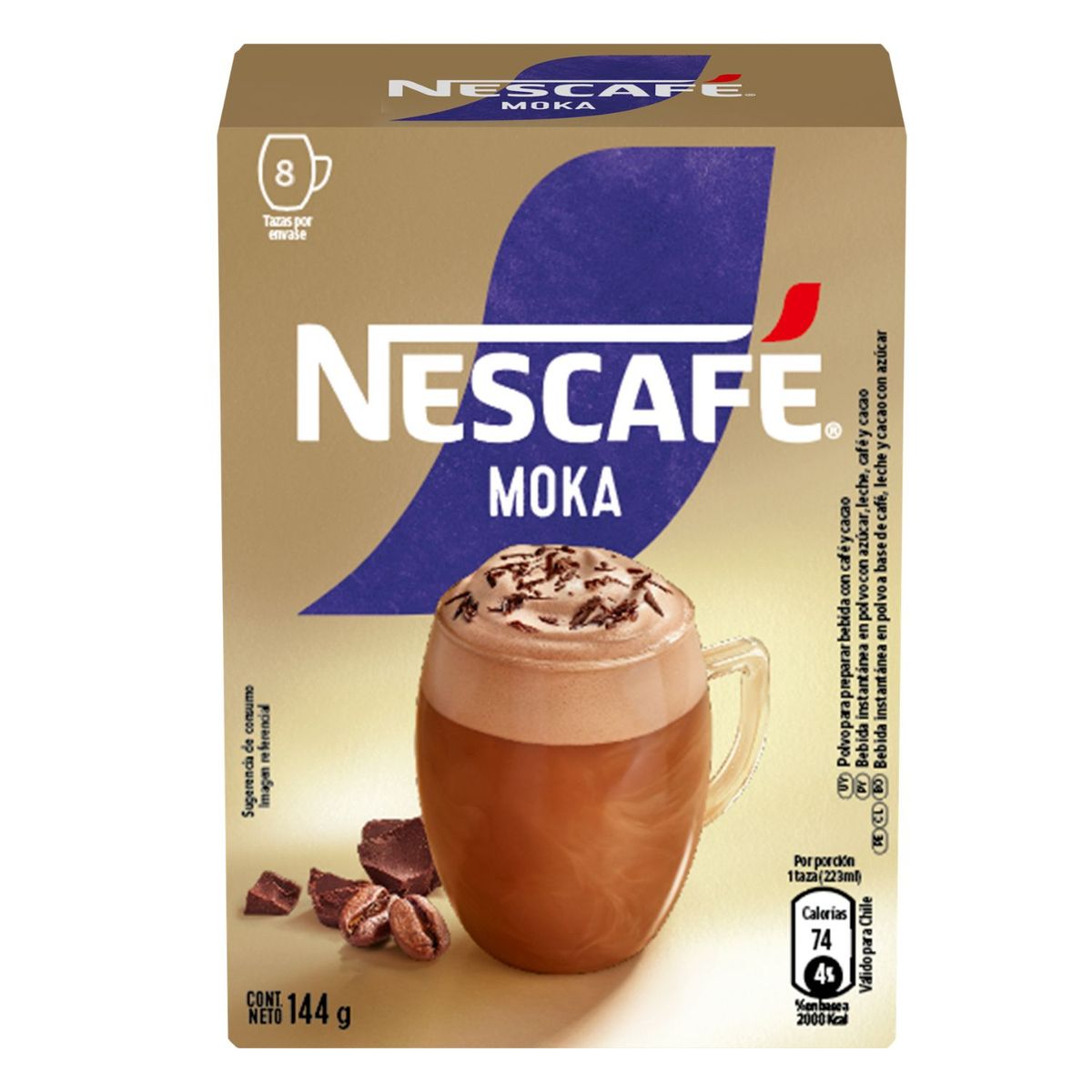NESCAFE - Café Instantáneo Sabor Moka Nescafe 8 Un