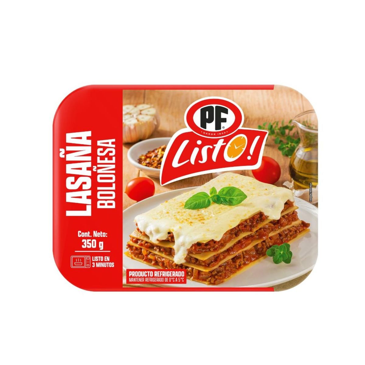 PF LISTO - Lasaña Boloñesa PF Listo 350 g