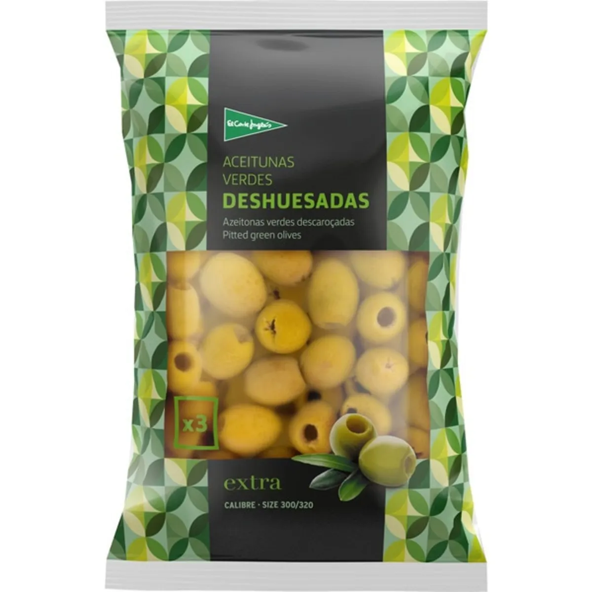 EL CORTE INGLES - Aceitunas Verdes Deshuesadas El Corte Inglés 480 g