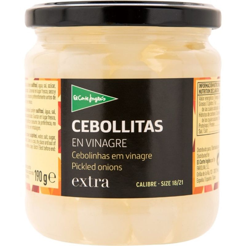 EL CORTE INGLES - Cebollitas en Vinagre El Corte Inglés 190 g