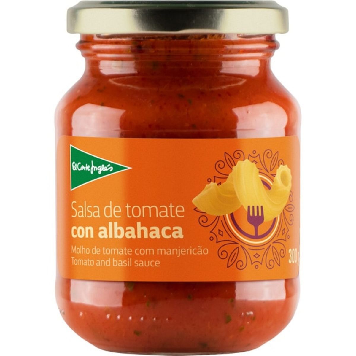 EL CORTE INGLES - Salsa de Tomate con Albahaca El Corte Inglés 300 g