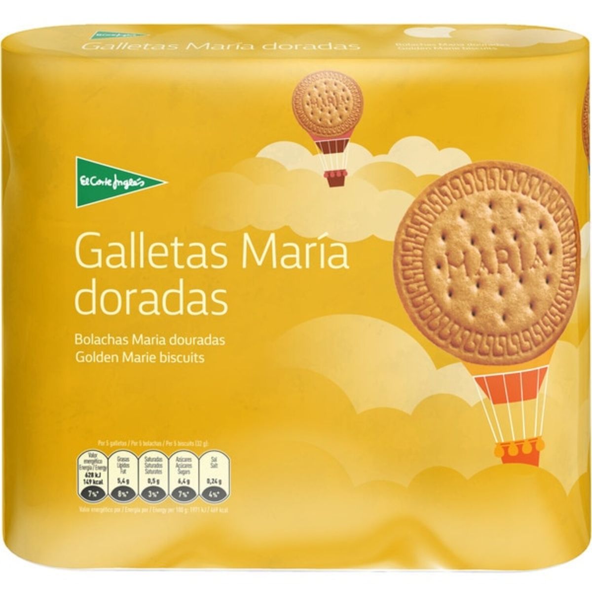 EL CORTE INGLES - Galletas María Doradas El Corté Inglés 800 g