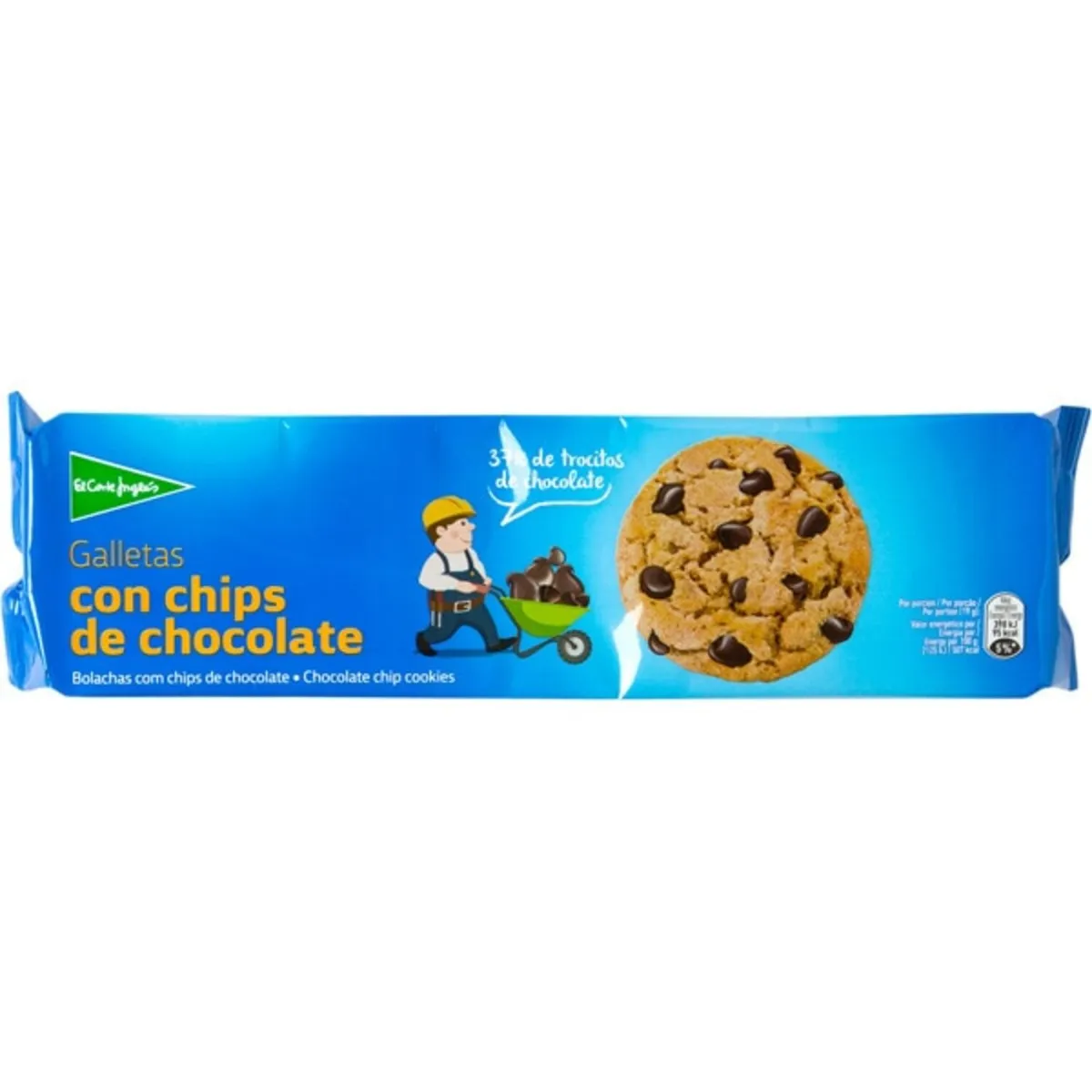 EL CORTE INGLES - Galletas El Corte Inglés Chips de Chocolate 225 g
