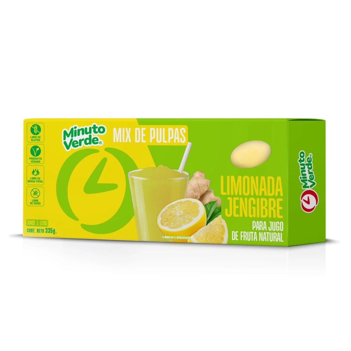 MINUTO VERDE - Pulpa Limonada y Jengibre Congelada Minuto Verde 335 g