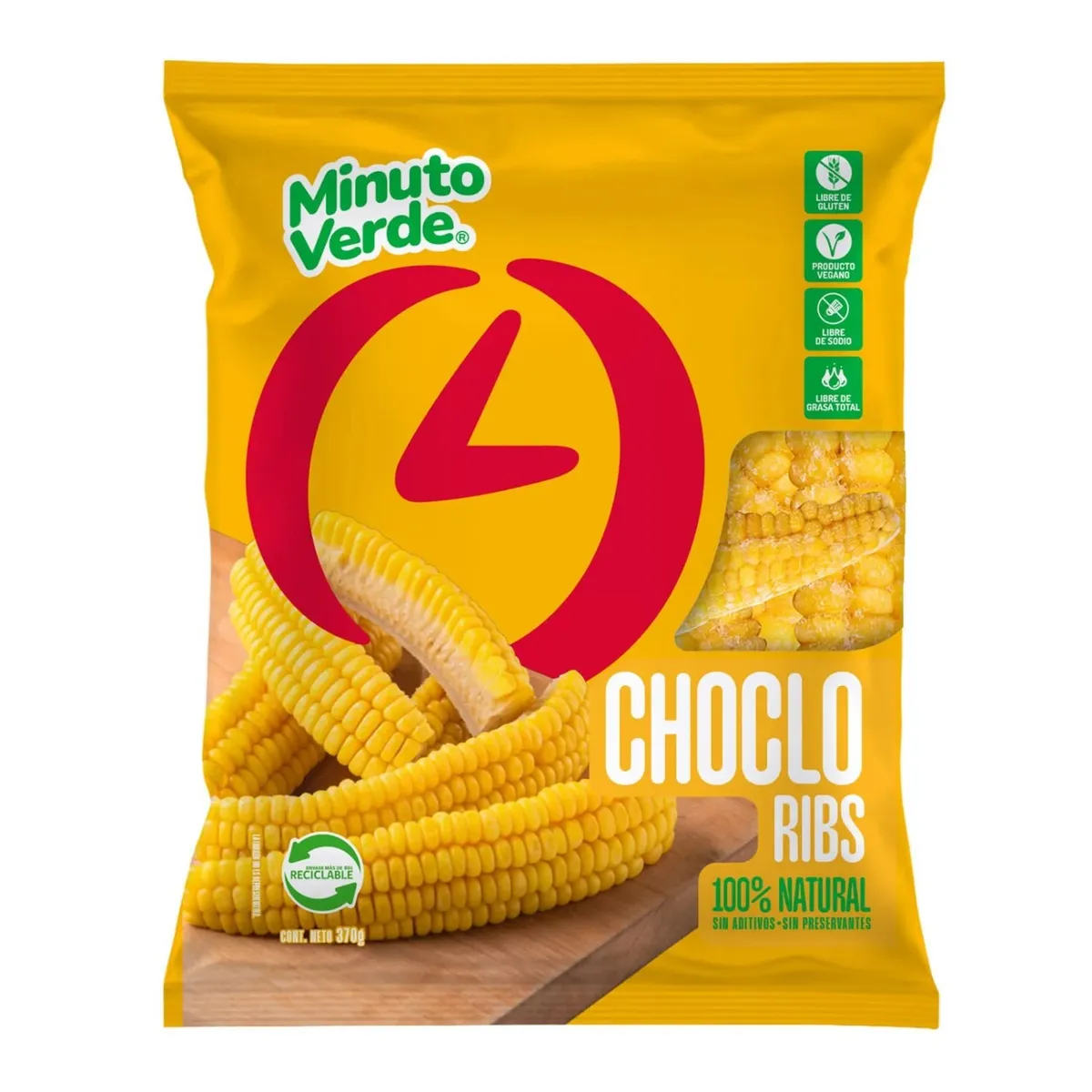 MINUTO VERDE - Choclo Ribs Congelado Minuto Verde 370 g