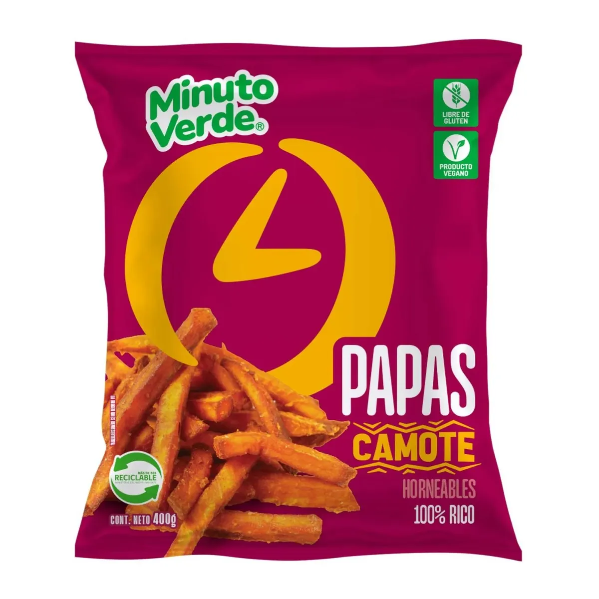 MINUTO VERDE - Papas Camote Congeladas Minuto Verde 400 g