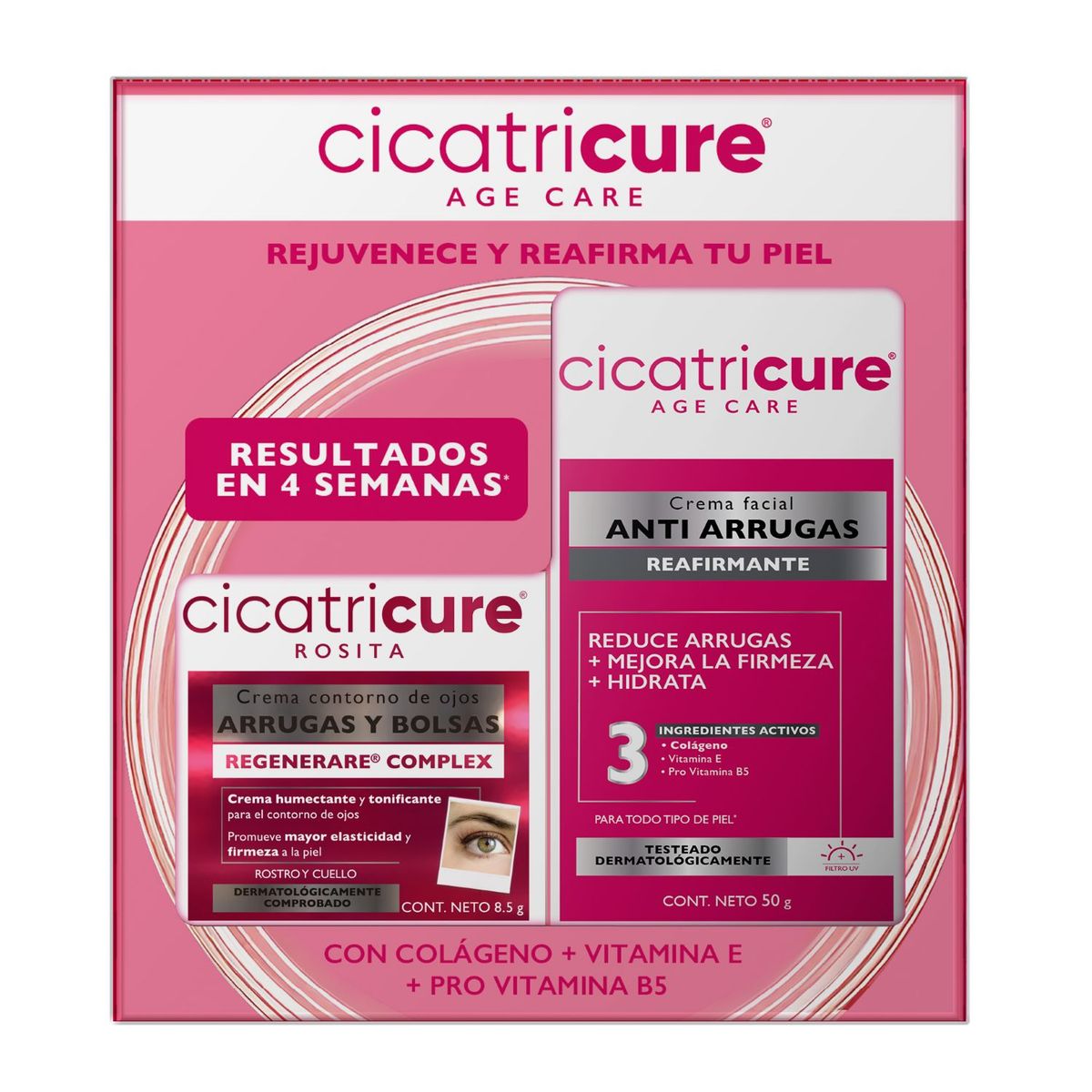 CICATRICURE - Pack Cicatricure Crema Age Care Reafirmante + Crema Contorno de Ojos