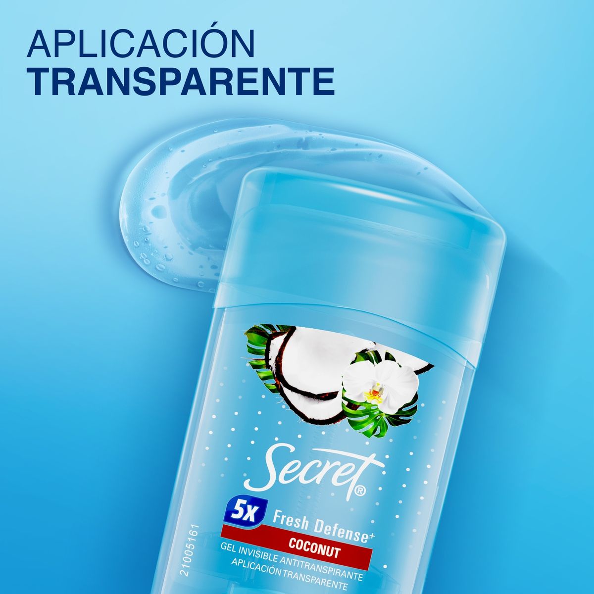 SECRET - Pack Desodorante en Gel Invisible Secret Coconut Mujer 2 x 45 g