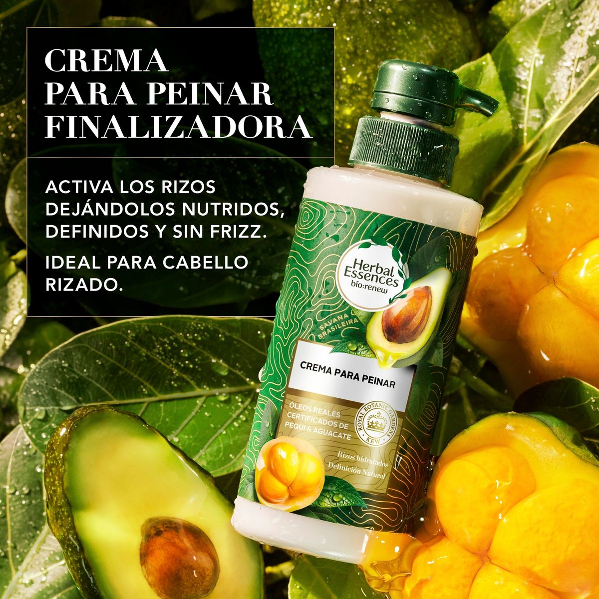 HERBAL ESSENCES - Crema para Peinar Rizos Nutre e Hidrata Herbal Essences 180 ml