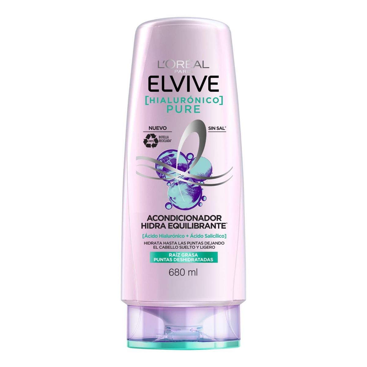ELVIVE - Acondicionador Elvive Hialurónico Pure 680 ml