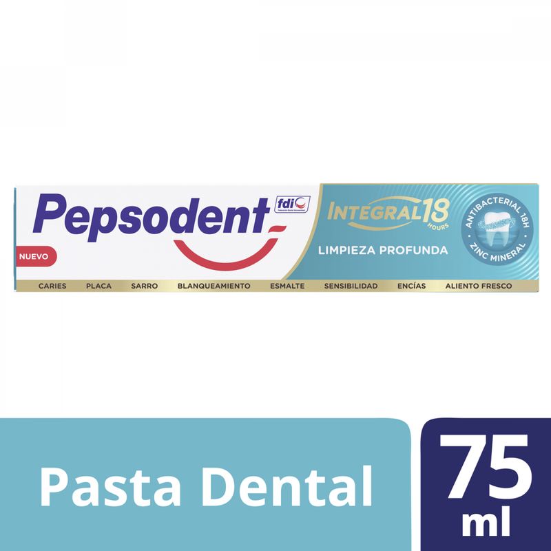 PEPSODENT - Pasta Dental Pepsodent Limpieza Profunda 75 ml