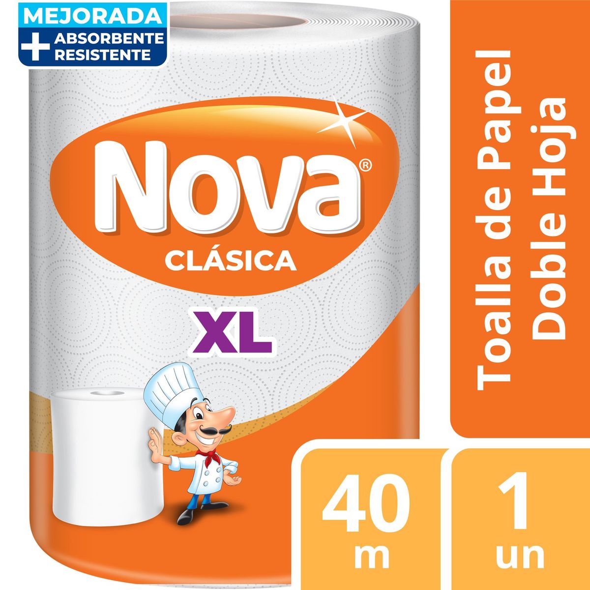 NOVA - TOALLA DE PAPEL NOVA CLASICA 40M X1