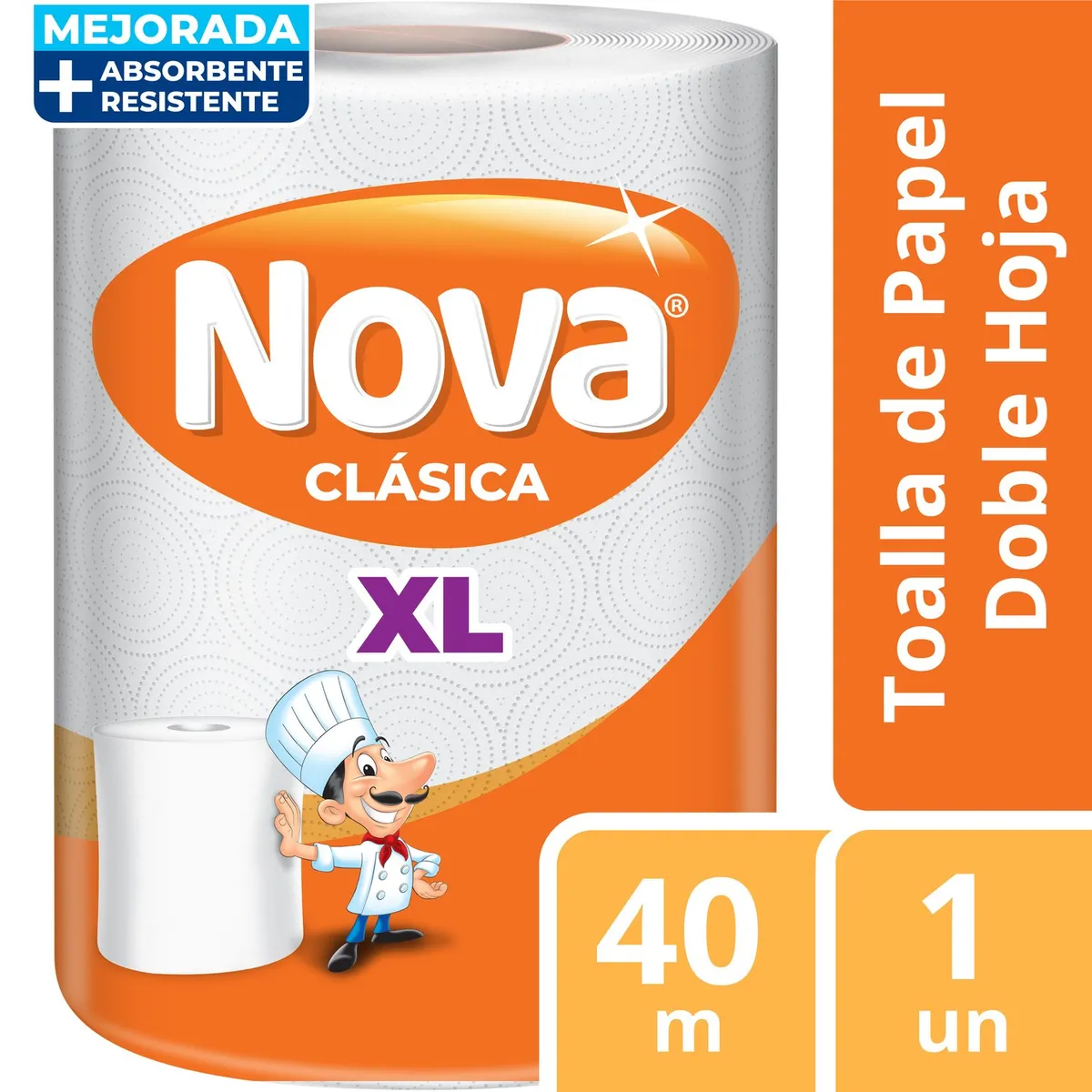 NOVA - TOALLA DE PAPEL NOVA CLASICA 40M X1