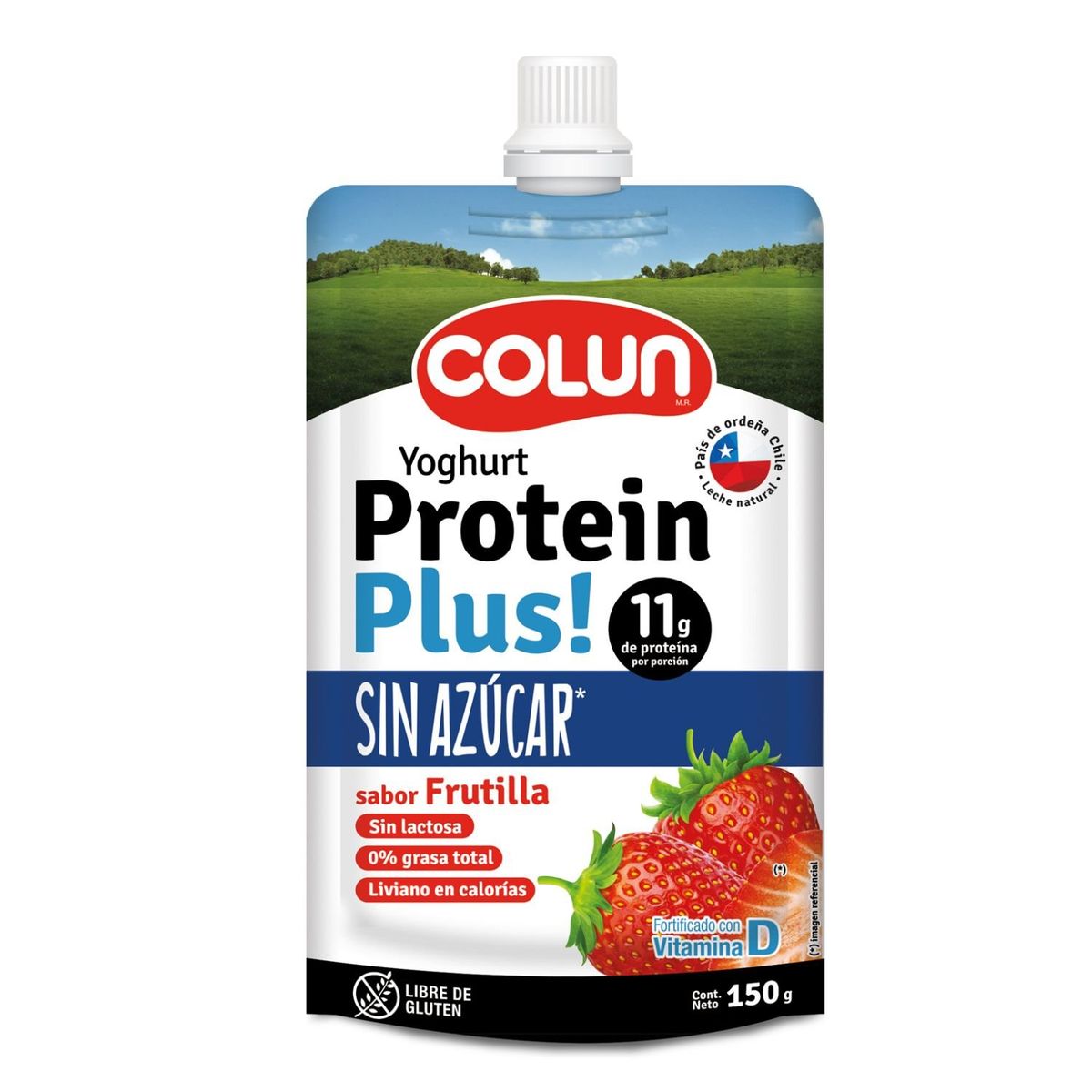 COLUN - Yoghurt Protein Plus Sabor Frutilla Sin Azúcar Colun 150 g