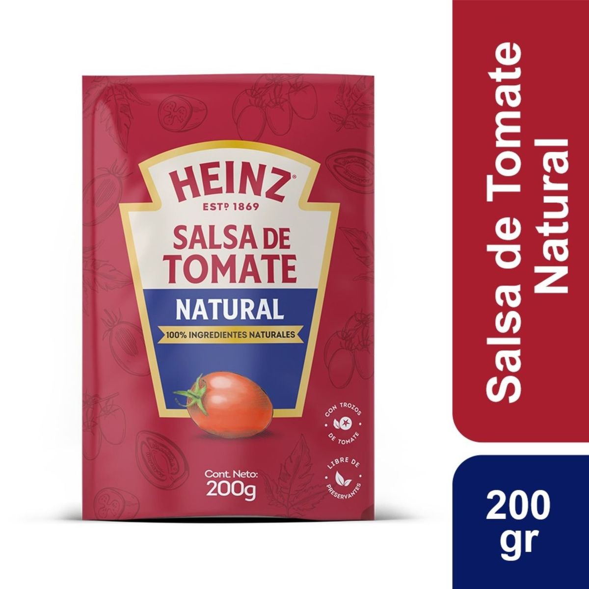 HEINZ - Salsa de Tomate Natural Heinz 200 g