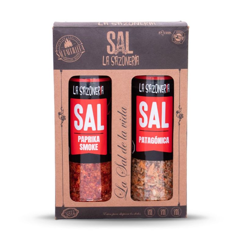 LA SAZONERIA - Pack Sal Parrillera Paprika y Patagónica La Sazoneria