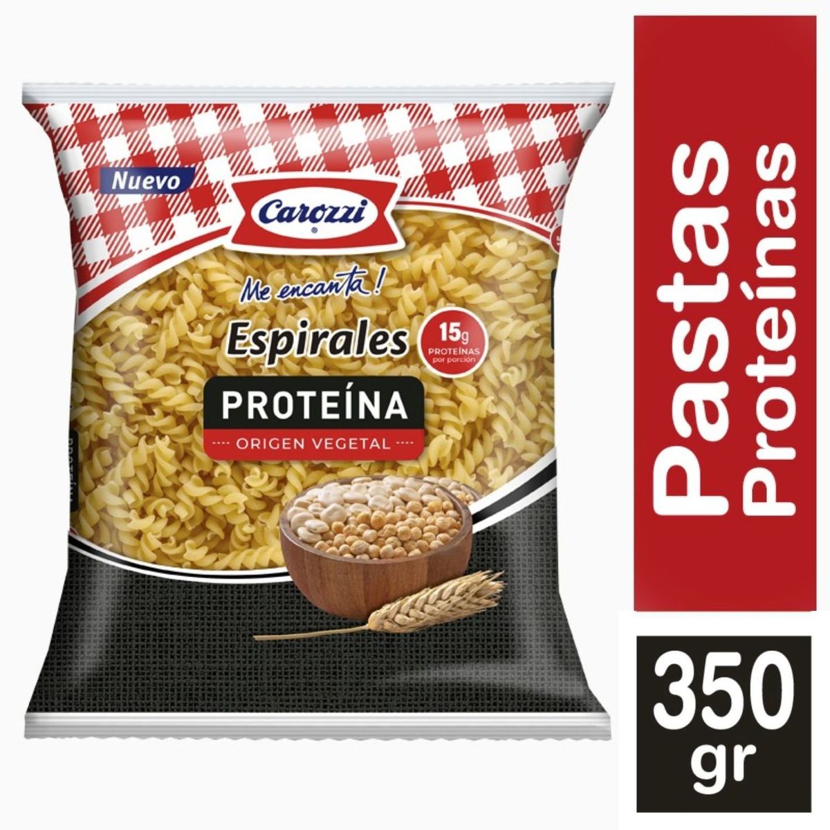 CAROZZI - Pasta Espirales Protein Carozzi 350 g