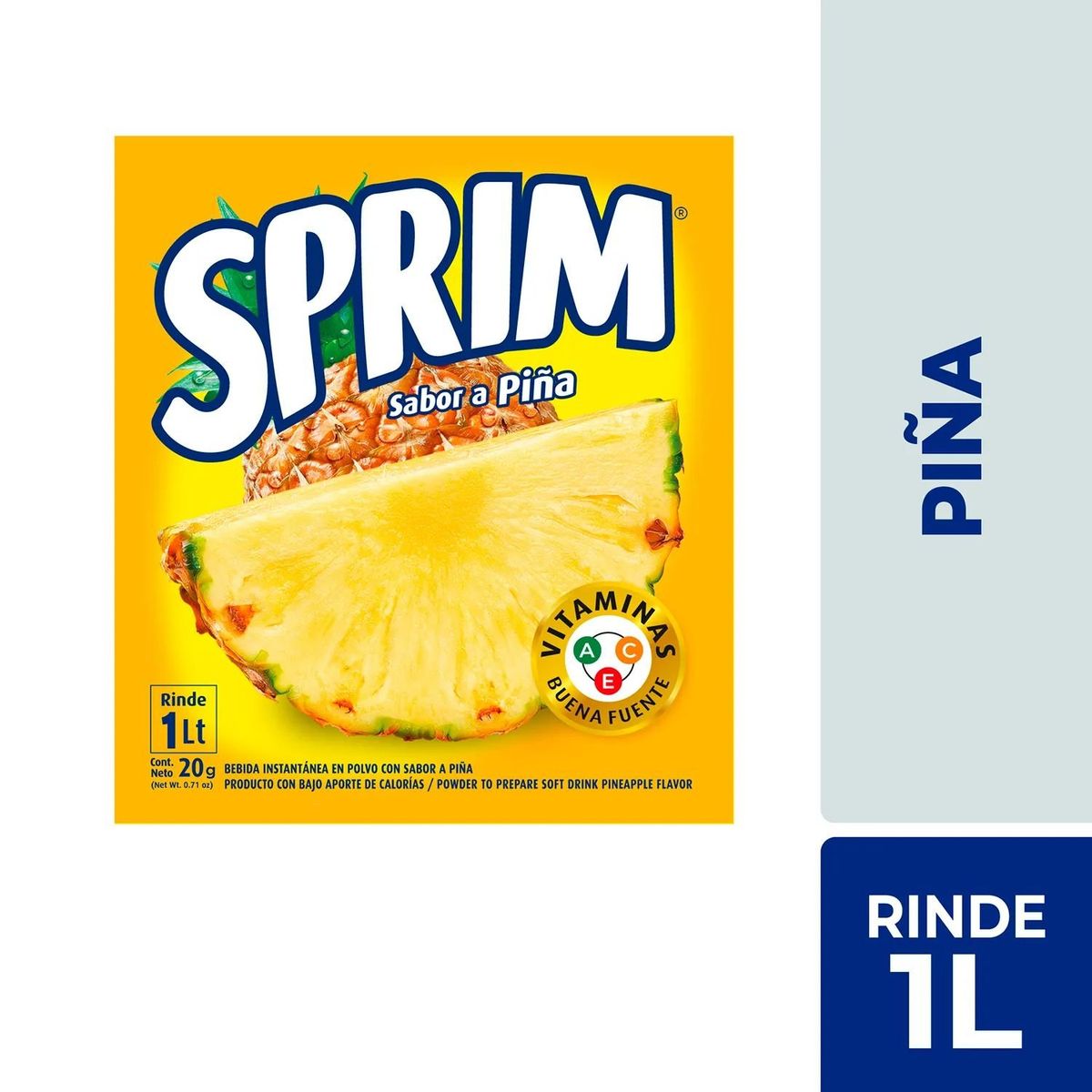 SPRIM - Jugo en Polvo Sabor Piña Sprim 20 g