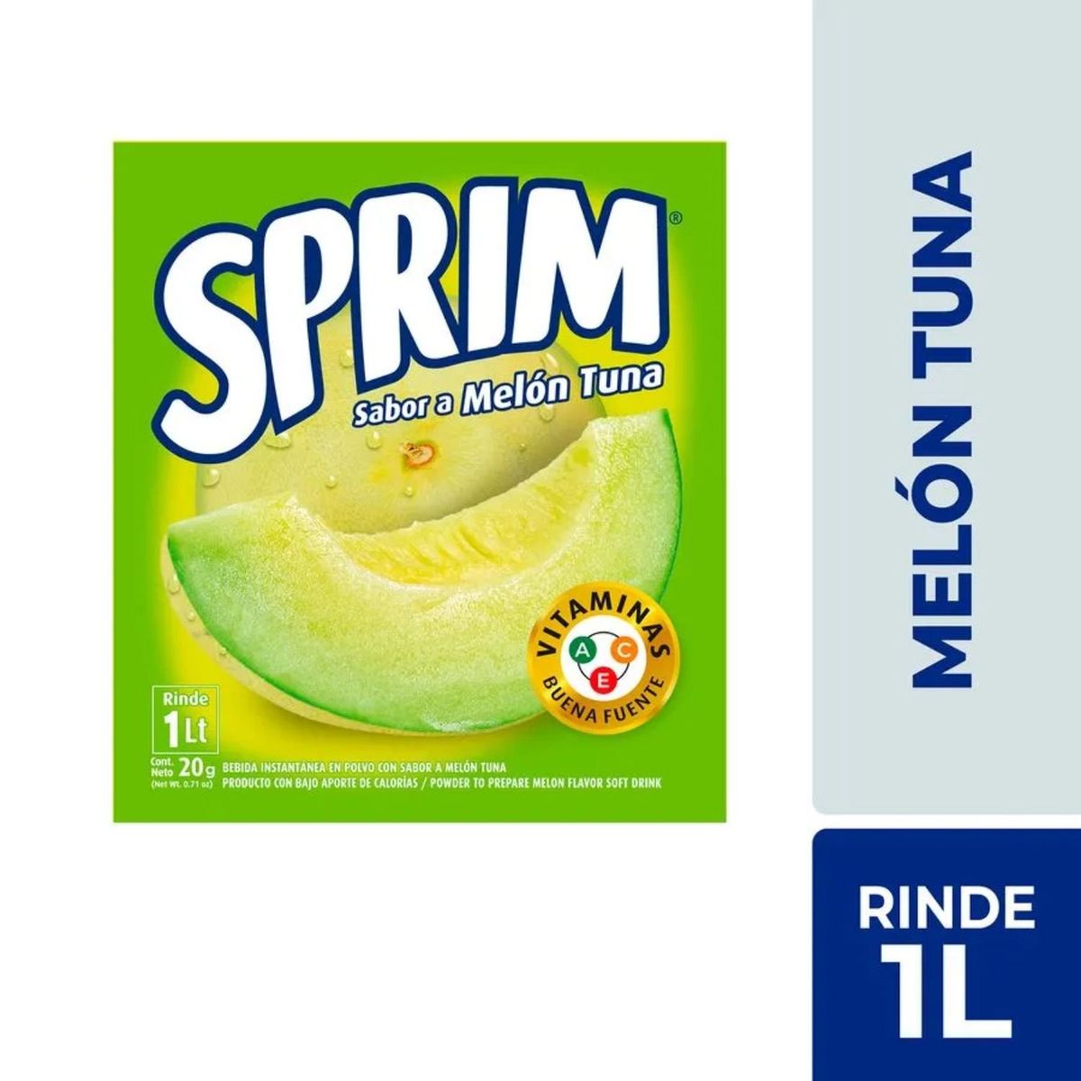 SPRIM - Jugo en Polvo Sabor Melón Tuna Sprim 20 g