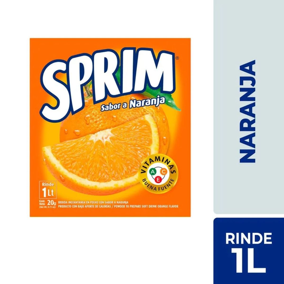SPRIM - Jugo en Polvo Sabor Naranja Sprim 20 g