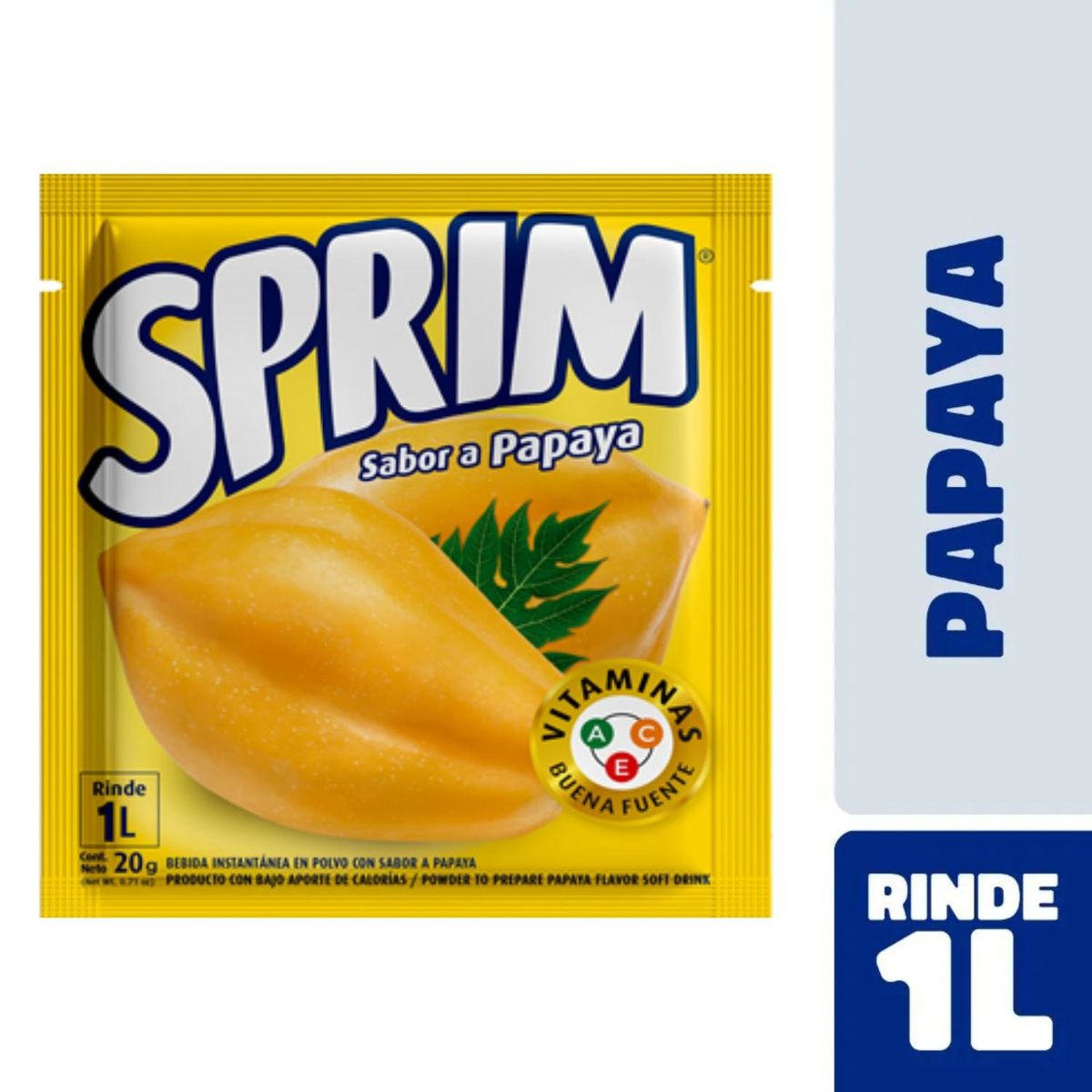 SPRIM - Jugo en Polvo Sabor Papaya Sprim 20 g