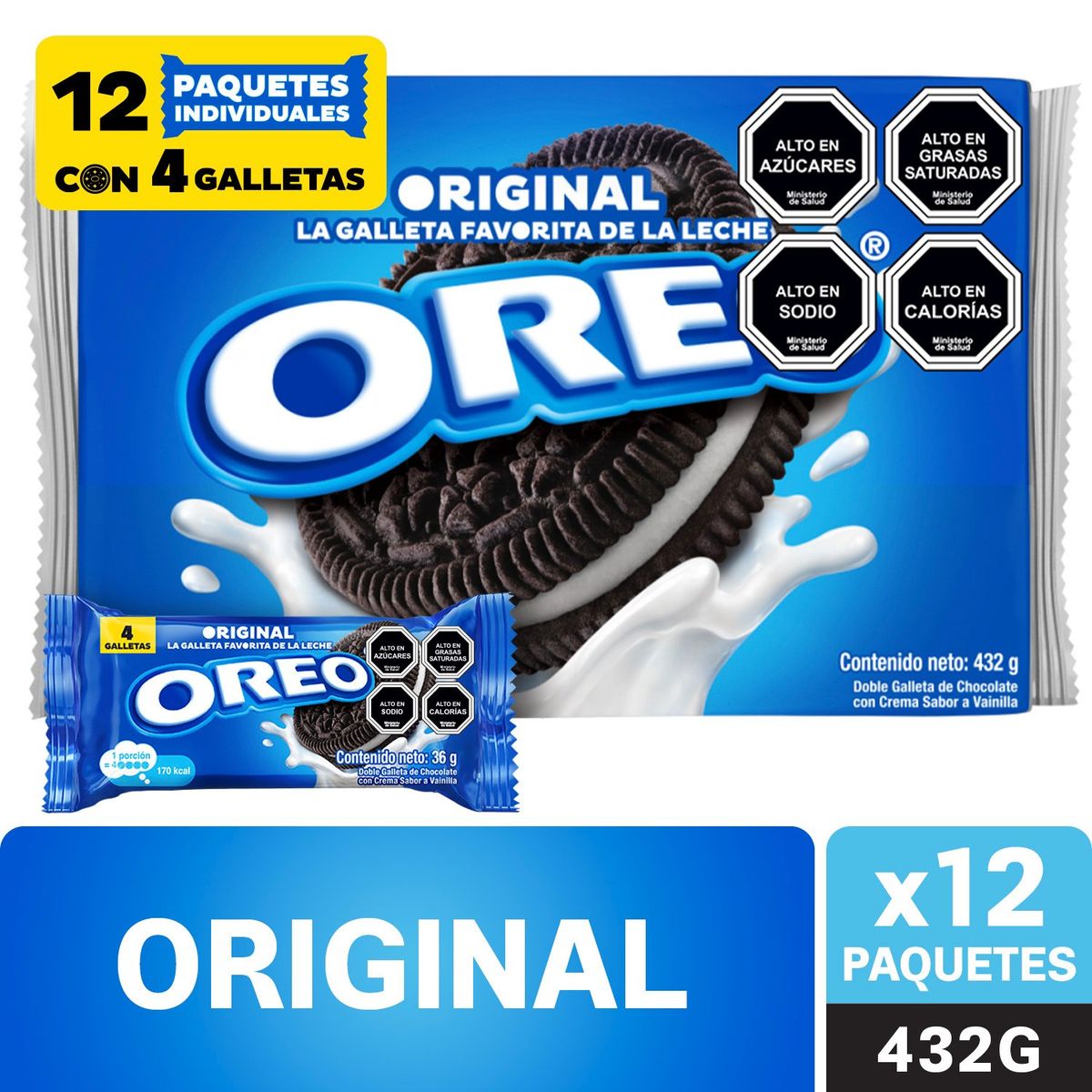 OREO - OREO REGULAR 12PACK 36 GR