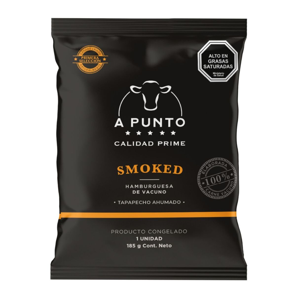 A PUNTO - Hamburguesa de Vacuno Smoked Congelada A Punto 185 g